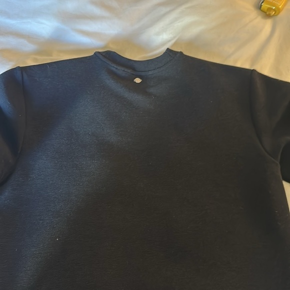 CALIA Women's Elevate Ottoman Side Zip Sweatshirt | Pure Black Heather | S - Picture 10 of 10